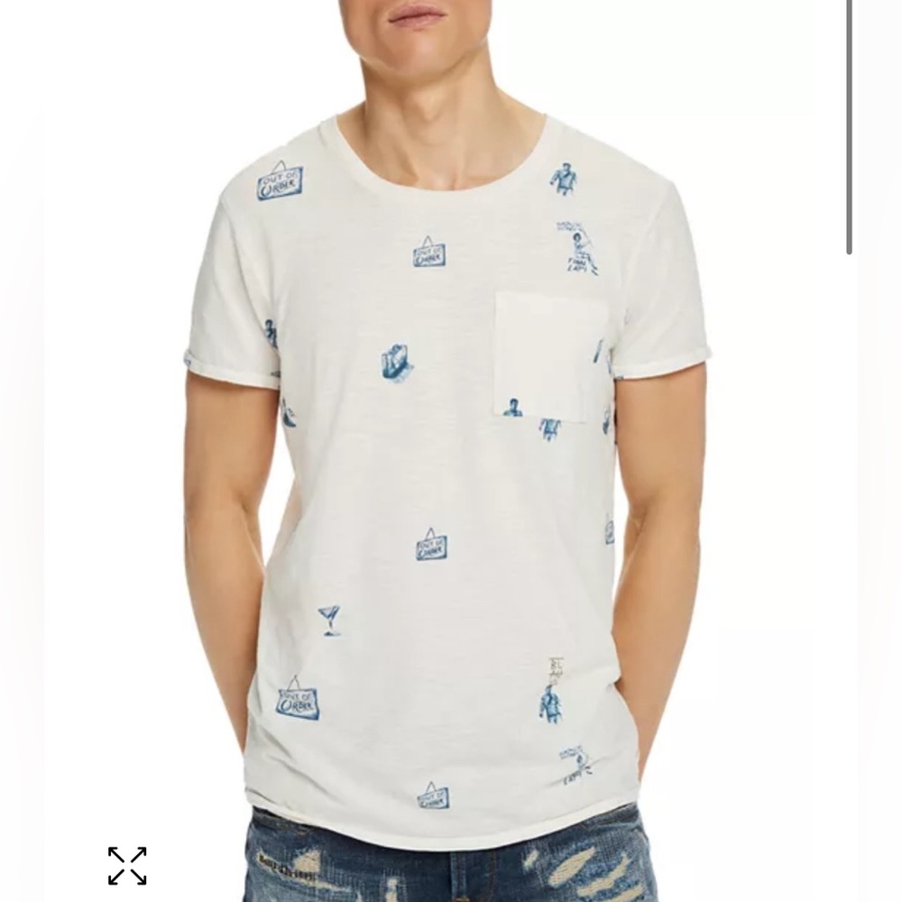 Scotch and Soda All Over Print Pocket Tee